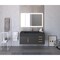 Castello Usa Nile 48" Wall Mounted  Black Vanity With Black Top And Gold Handles CB-MC-48BLK-GLD-2053-BL - alternate 6